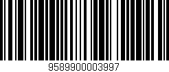 Código de barras (EAN, GTIN, SKU, ISBN): '9589900003997'