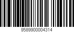 Código de barras (EAN, GTIN, SKU, ISBN): '9589900004314'