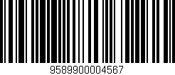 Código de barras (EAN, GTIN, SKU, ISBN): '9589900004567'