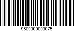 Código de barras (EAN, GTIN, SKU, ISBN): '9589900006875'
