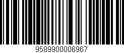 Código de barras (EAN, GTIN, SKU, ISBN): '9589900006967'