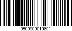 Código de barras (EAN, GTIN, SKU, ISBN): '9589900010681'