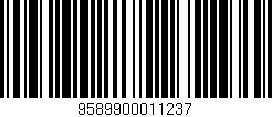 Código de barras (EAN, GTIN, SKU, ISBN): '9589900011237'