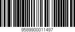 Código de barras (EAN, GTIN, SKU, ISBN): '9589900011497'