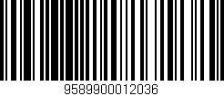 Código de barras (EAN, GTIN, SKU, ISBN): '9589900012036'