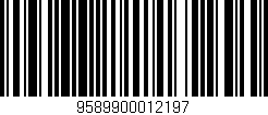 Código de barras (EAN, GTIN, SKU, ISBN): '9589900012197'