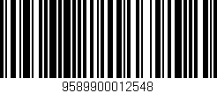 Código de barras (EAN, GTIN, SKU, ISBN): '9589900012548'