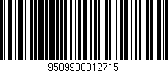 Código de barras (EAN, GTIN, SKU, ISBN): '9589900012715'