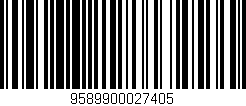 Código de barras (EAN, GTIN, SKU, ISBN): '9589900027405'
