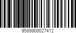 Código de barras (EAN, GTIN, SKU, ISBN): '9589900027412'