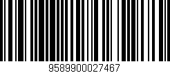 Código de barras (EAN, GTIN, SKU, ISBN): '9589900027467'