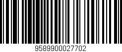 Código de barras (EAN, GTIN, SKU, ISBN): '9589900027702'