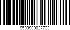 Código de barras (EAN, GTIN, SKU, ISBN): '9589900027733'