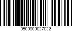 Código de barras (EAN, GTIN, SKU, ISBN): '9589900027832'