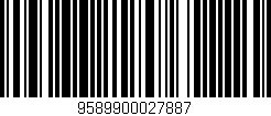 Código de barras (EAN, GTIN, SKU, ISBN): '9589900027887'