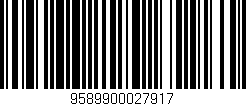 Código de barras (EAN, GTIN, SKU, ISBN): '9589900027917'
