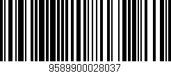 Código de barras (EAN, GTIN, SKU, ISBN): '9589900028037'