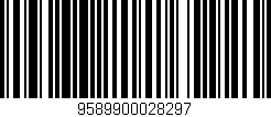 Código de barras (EAN, GTIN, SKU, ISBN): '9589900028297'