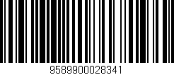 Código de barras (EAN, GTIN, SKU, ISBN): '9589900028341'
