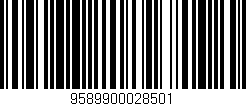 Código de barras (EAN, GTIN, SKU, ISBN): '9589900028501'