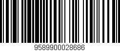 Código de barras (EAN, GTIN, SKU, ISBN): '9589900028686'