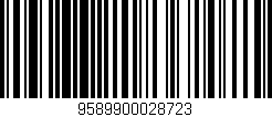 Código de barras (EAN, GTIN, SKU, ISBN): '9589900028723'