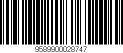 Código de barras (EAN, GTIN, SKU, ISBN): '9589900028747'
