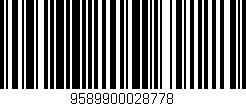 Código de barras (EAN, GTIN, SKU, ISBN): '9589900028778'