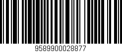 Código de barras (EAN, GTIN, SKU, ISBN): '9589900028877'