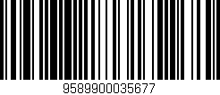 Código de barras (EAN, GTIN, SKU, ISBN): '9589900035677'