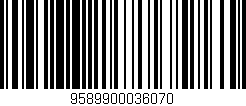 Código de barras (EAN, GTIN, SKU, ISBN): '9589900036070'