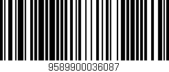 Código de barras (EAN, GTIN, SKU, ISBN): '9589900036087'