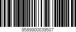 Código de barras (EAN, GTIN, SKU, ISBN): '9589900039507'