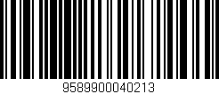 Código de barras (EAN, GTIN, SKU, ISBN): '9589900040213'