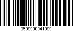 Código de barras (EAN, GTIN, SKU, ISBN): '9589900041999'
