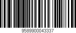 Código de barras (EAN, GTIN, SKU, ISBN): '9589900043337'