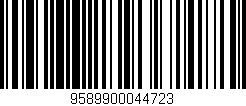 Código de barras (EAN, GTIN, SKU, ISBN): '9589900044723'