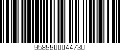 Código de barras (EAN, GTIN, SKU, ISBN): '9589900044730'