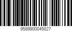 Código de barras (EAN, GTIN, SKU, ISBN): '9589900045027'