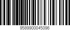 Código de barras (EAN, GTIN, SKU, ISBN): '9589900045096'