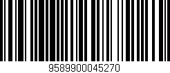 Código de barras (EAN, GTIN, SKU, ISBN): '9589900045270'