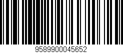Código de barras (EAN, GTIN, SKU, ISBN): '9589900045652'