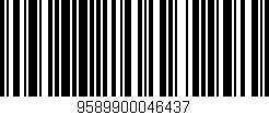 Código de barras (EAN, GTIN, SKU, ISBN): '9589900046437'