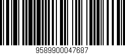 Código de barras (EAN, GTIN, SKU, ISBN): '9589900047687'