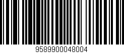 Código de barras (EAN, GTIN, SKU, ISBN): '9589900048004'