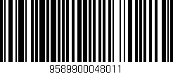 Código de barras (EAN, GTIN, SKU, ISBN): '9589900048011'