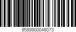Código de barras (EAN, GTIN, SKU, ISBN): '9589900048073'