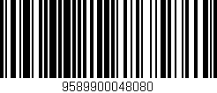 Código de barras (EAN, GTIN, SKU, ISBN): '9589900048080'