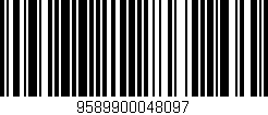 Código de barras (EAN, GTIN, SKU, ISBN): '9589900048097'