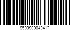 Código de barras (EAN, GTIN, SKU, ISBN): '9589900048417'